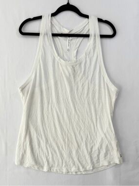 Fabletics White Racerback Tank